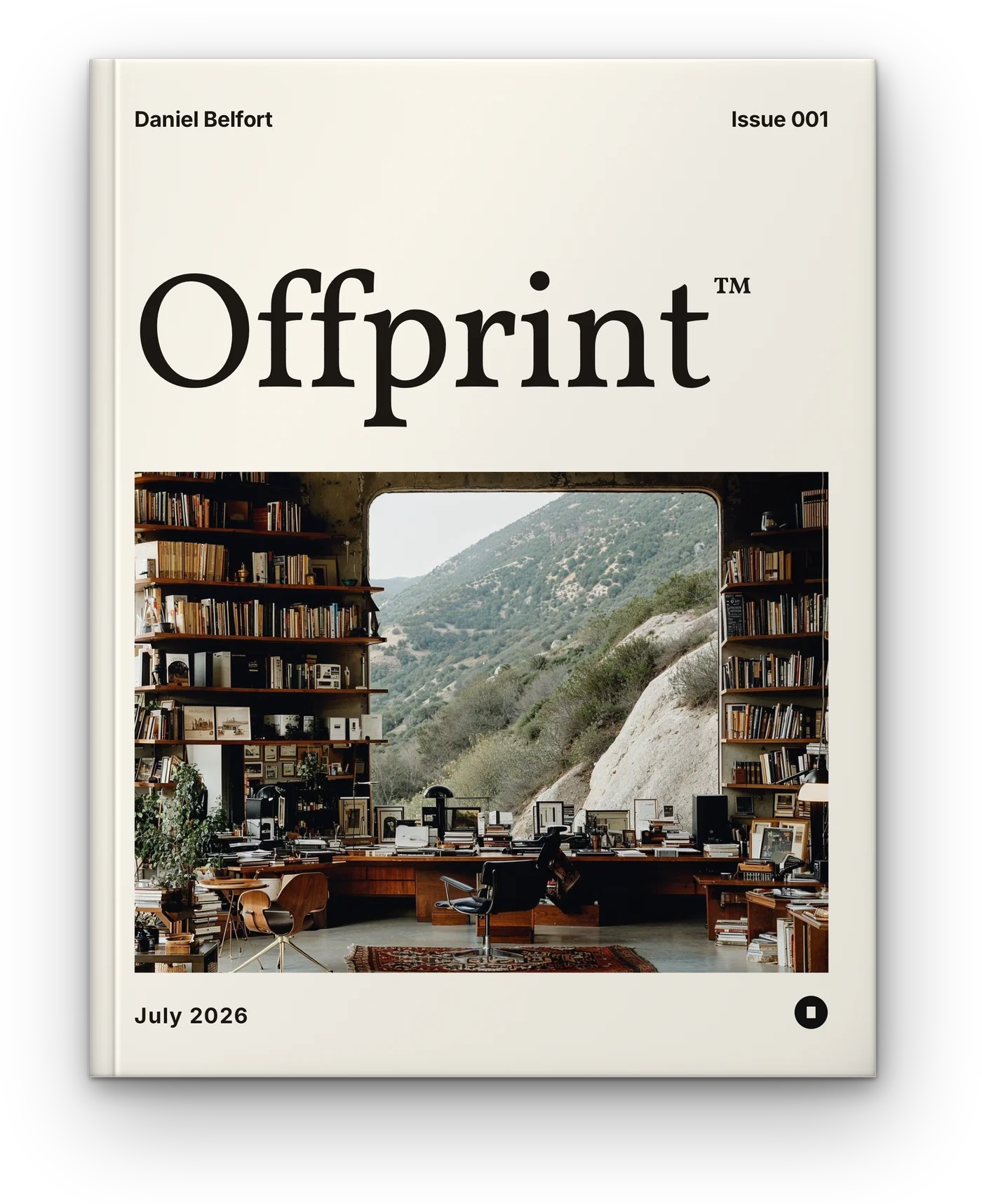 The July 2026 Offprint magazine, closed