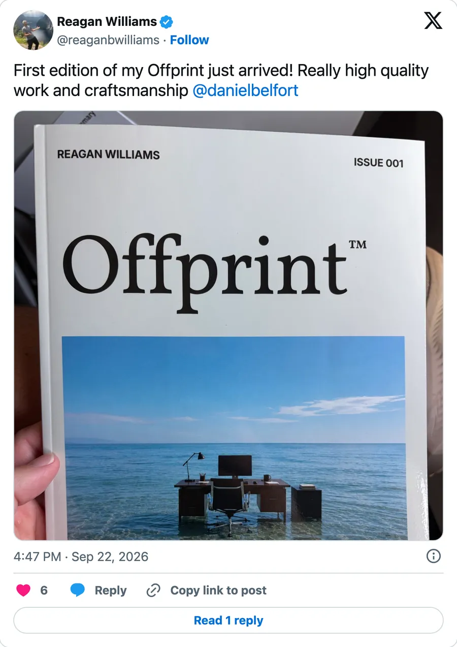 First edition of my Offprint just arrived! Really high quality work and craftsmanship